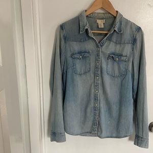 Levis button down denim shirt